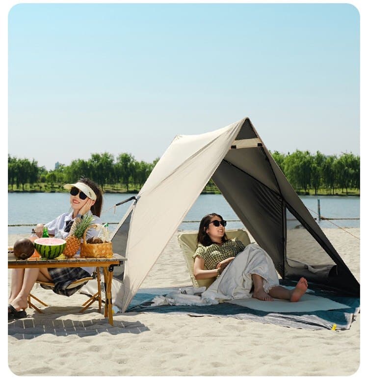 タープ 三角屋根型軽量ビーチタープ遮光仕様