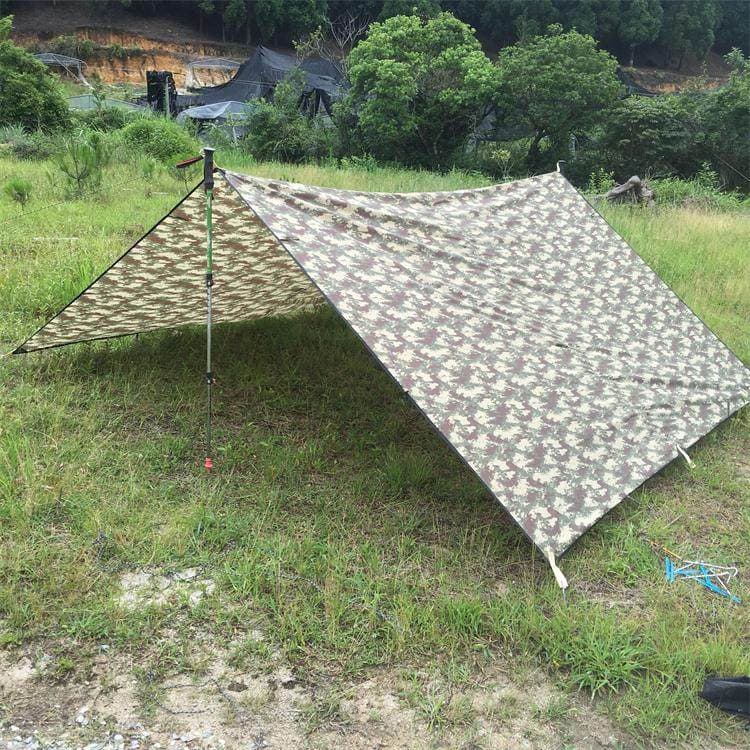 タープ 迷彩柄大型長方形アウトドア防水タープ