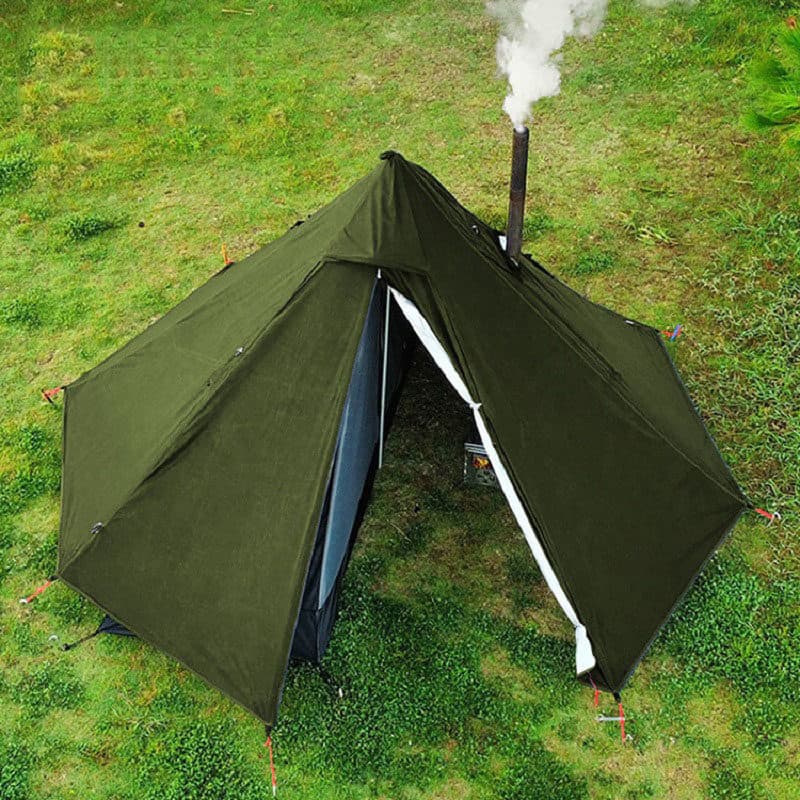 タープ 軍幕風ピラミッド型防水タープテント